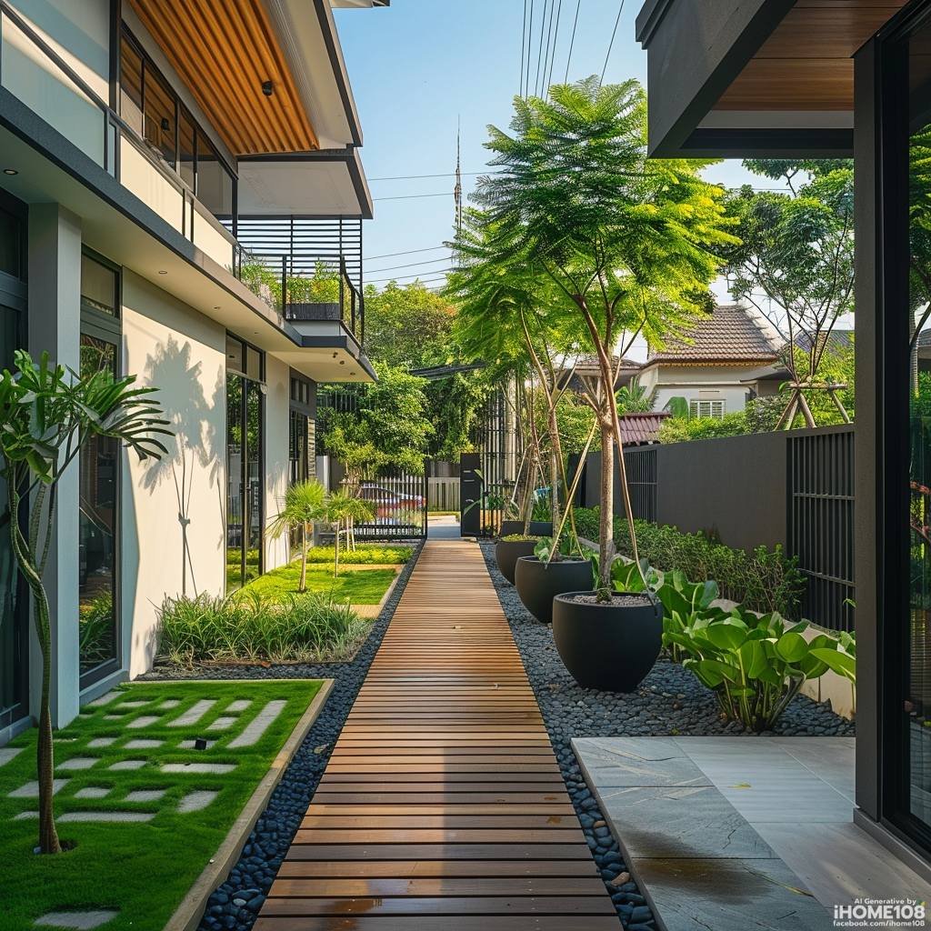 Vật liệu đặc trưng trong thiết kế vườn hiện đại